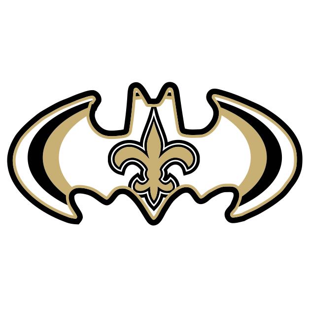 New Orleans Saints Batman Logo iron on transfers